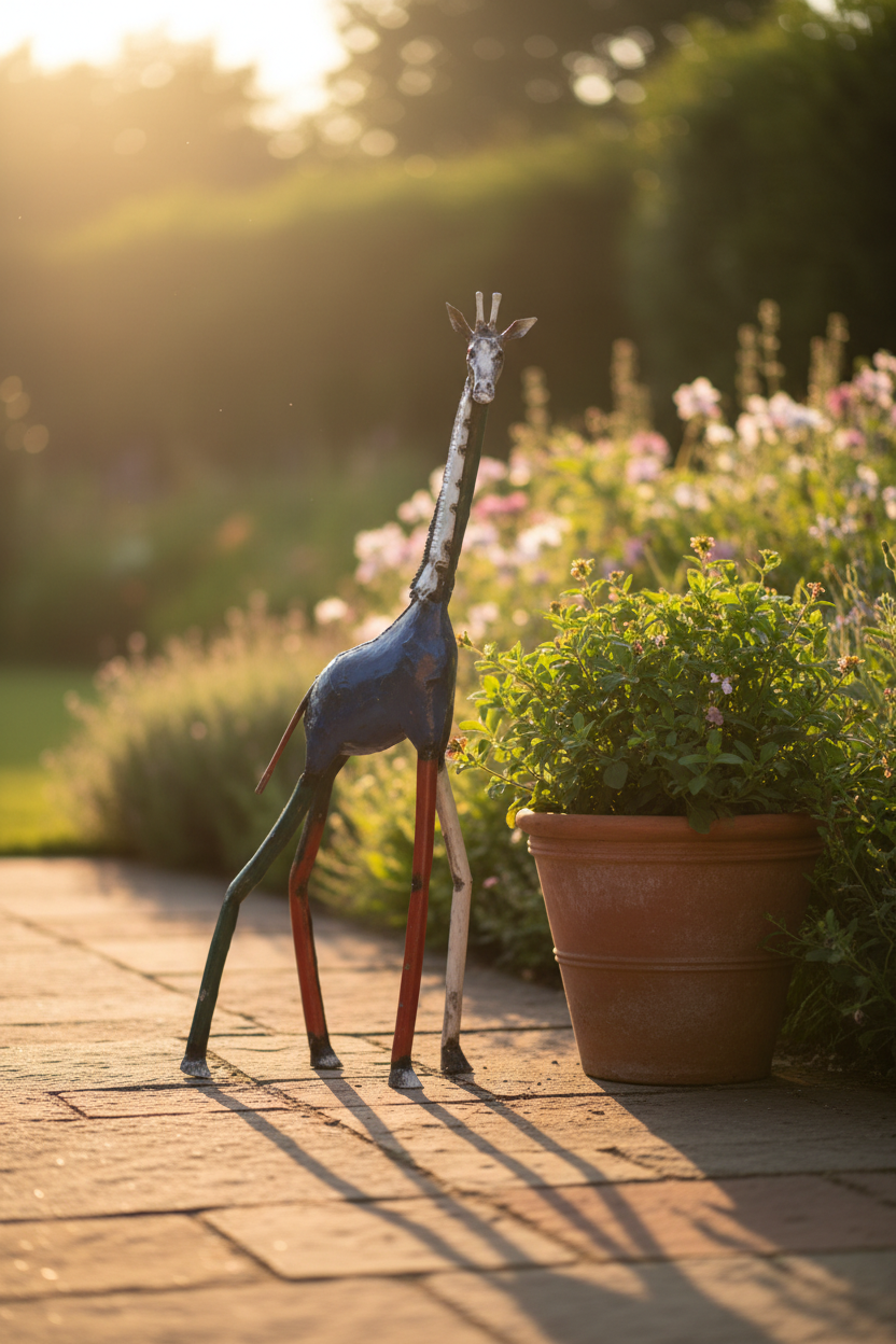Recycled Metal Giraffe