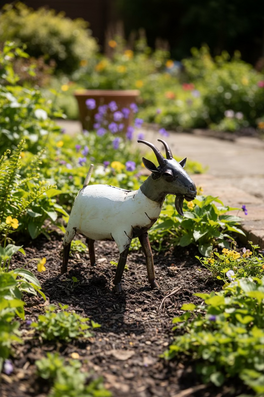 Recycled Metal Goat