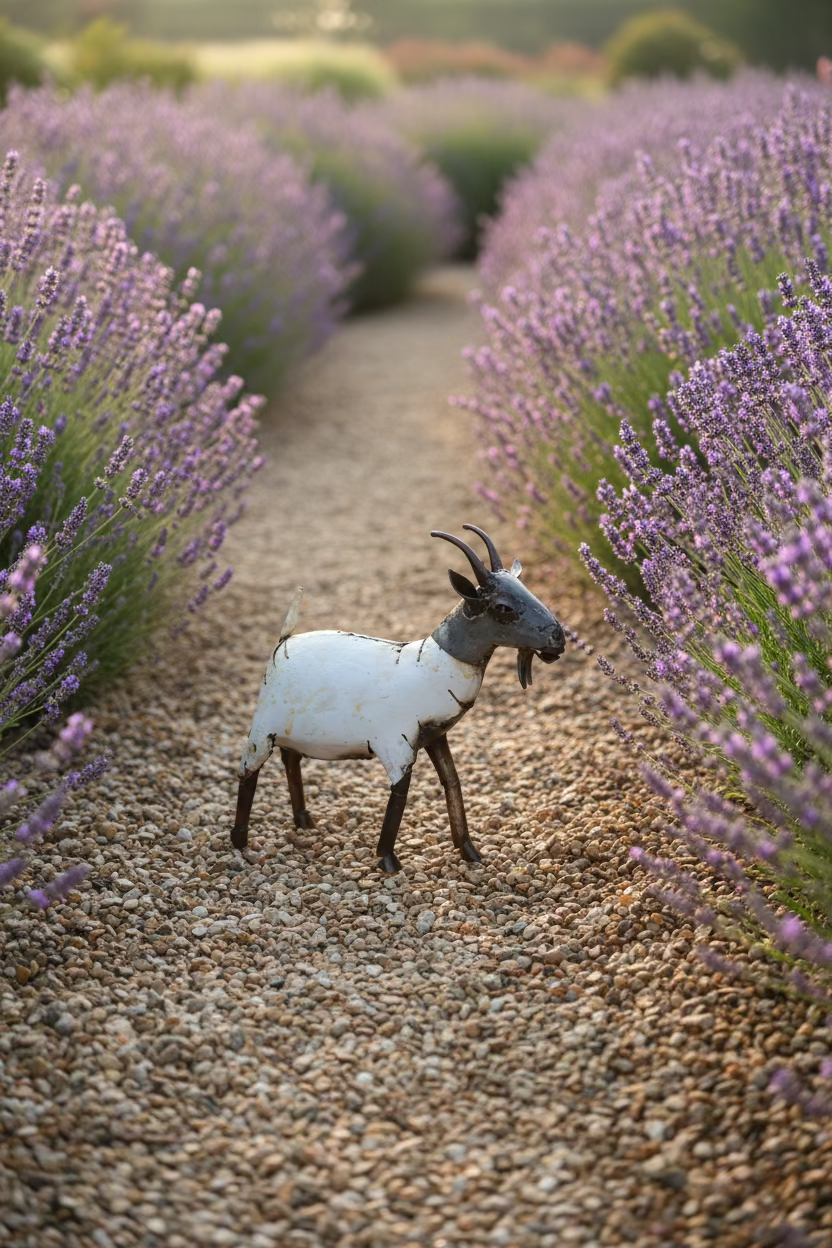 Recycled Metal Goat