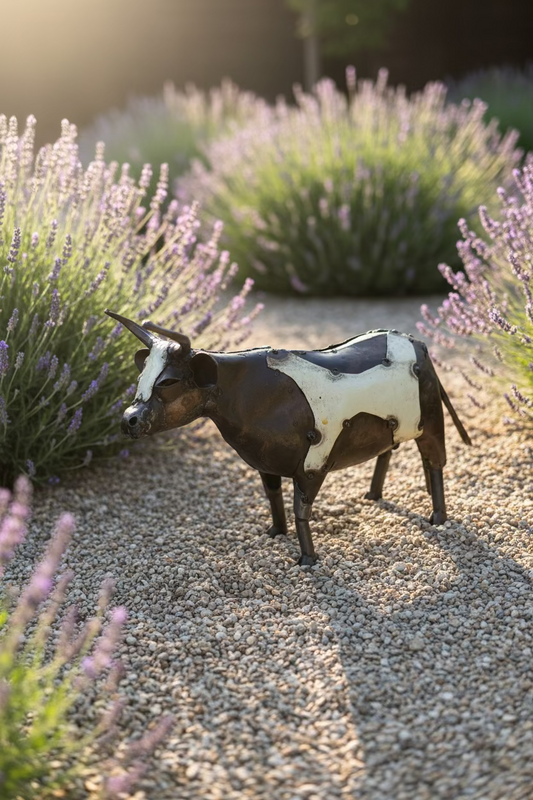 Recycled Metal Cow