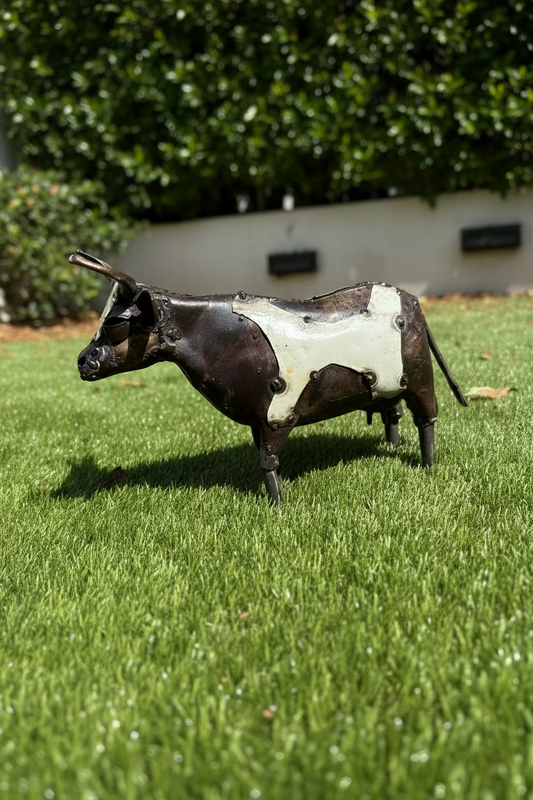 Recycled Metal Cow