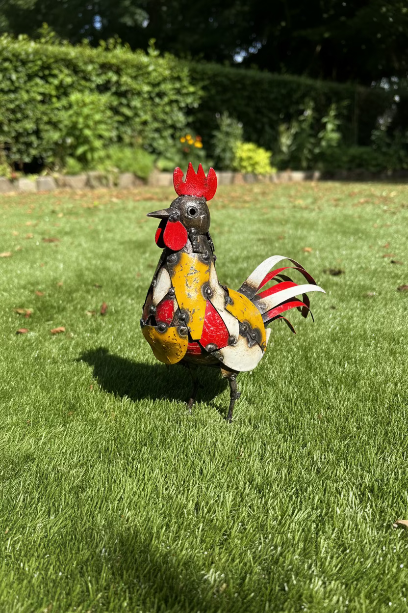 Recycled Metal Cockerel