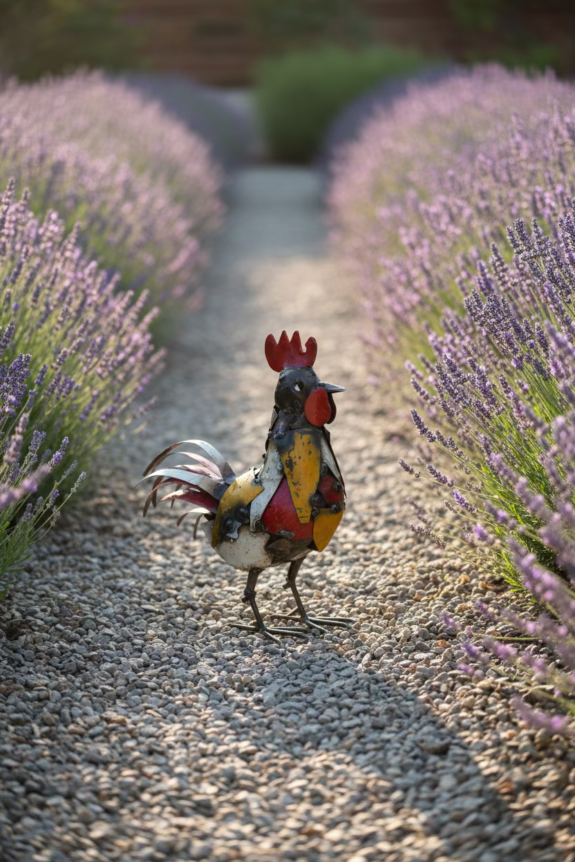 Recycled Metal Cockerel