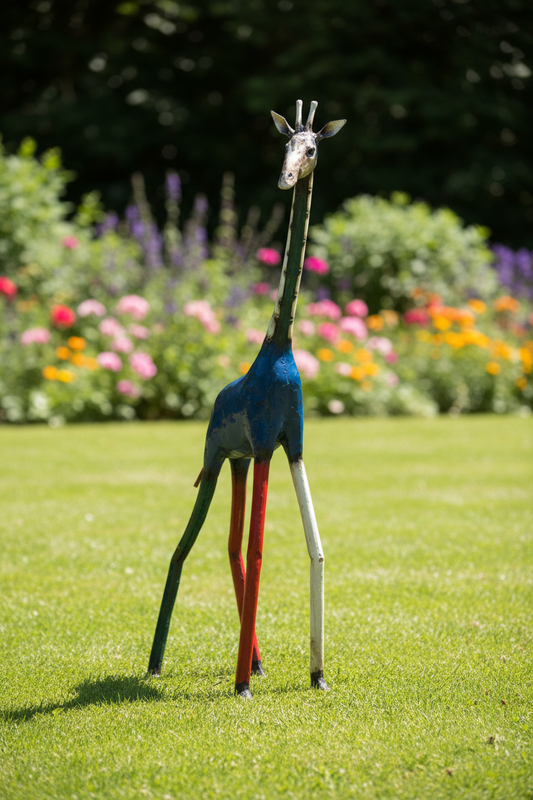 Recycled Metal Giraffe